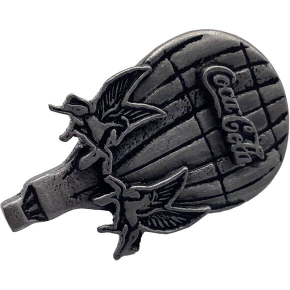 Rare Vintage Pewter COCA-COLA Pin Kentucky Derby Festival Great Balloon Race - Picture 9 of 11